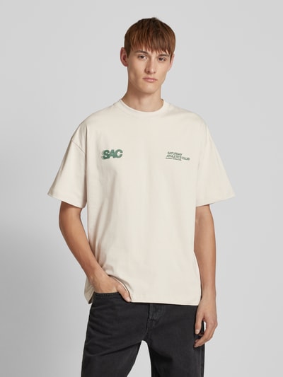 ANOTHER COTTON LAB T-shirt met labelprints Offwhite - 4