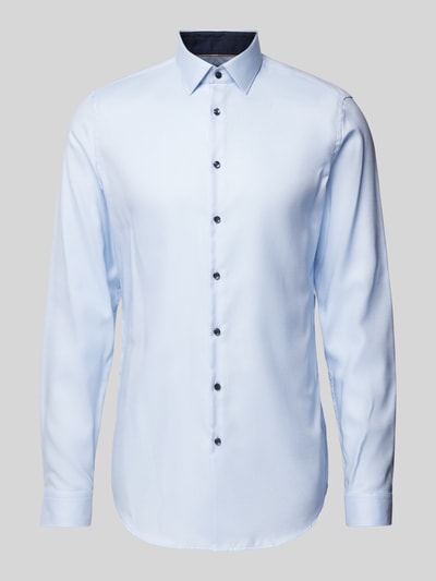 Jake*s Slim Fit Business-Hemd mit Kentkragen Bleu 2