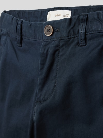 Mango Hose mit Label-Detail Marineblau 2