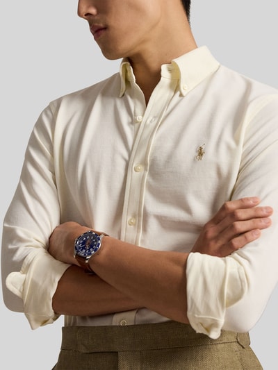 Polo Ralph Lauren Regular Fit Freizeithemd aus reiner Baumwolle Offwhite 3
