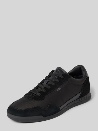 BOSS Sneaker mit Label-Print Modell 'Titanium' Black 1