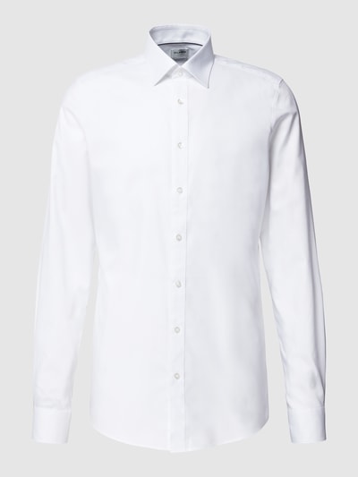 OLYMP Level Five Koszula biznesowa z fakturowanym wzorem model ‘New York’ Biały 2