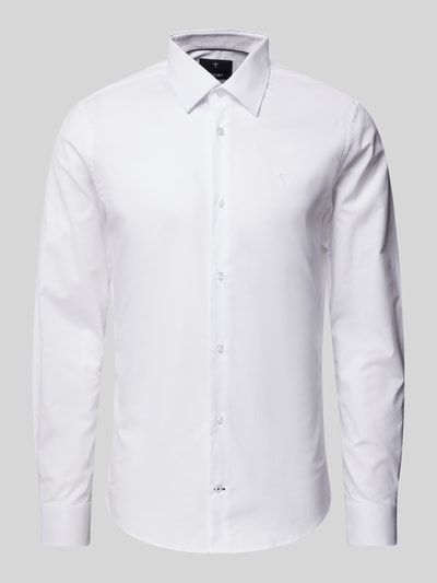 JOOP! Collection Slim fit zakelijk overhemd met kentkraag, model 'Pierce' Wit - 1