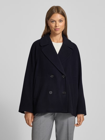 Marc O'Polo Regular Fit Wolljacke mit doppelreihiger Knopfleiste Marine 4