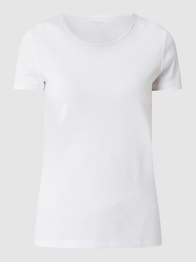 Montego T-Shirt mit Rundhalsausschnitt   Weiss 2