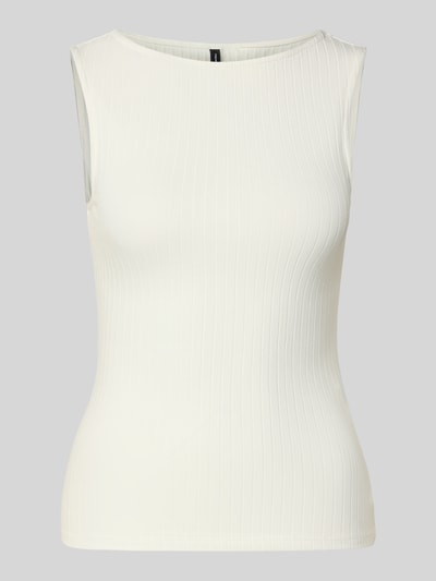 Produktfoto, Slim Fit Tank Top aus bawełny-mix Model 'RUBY' od Vero Moda, efekt: jednolity kolor, prążkowana faktura