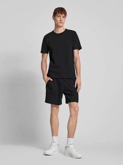 adidas Originals Korte regular fit broek met structuurmotief Zwart - 1