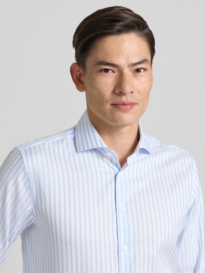 SEIDENSTICKER REGULAR FIT Regular fit zakelijk overhemd van katoen met kentkraag Bleu - 3