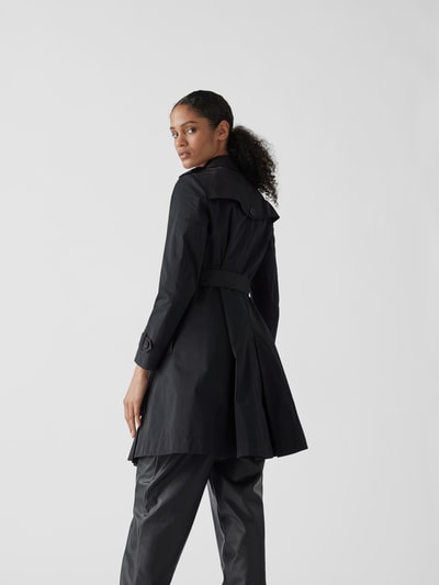 RED Valentino Trenchcoat mit Plisseefalten Schwarz 5