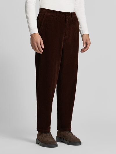 Barbour Relaxed Fit Cordhose aus Baumwoll-Mix Dunkelbraun 4