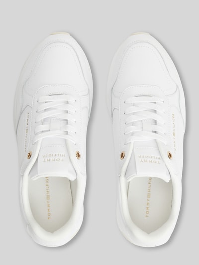 Tommy Hilfiger Sneaker aus echtem Leder mit Label-Schriftzug Weiss 4