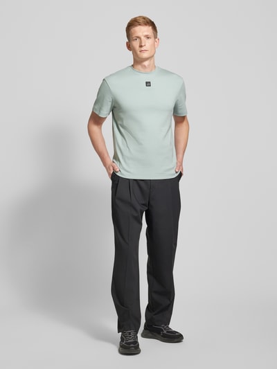 HUGO T-Shirt mit Label-Patch Modell 'Dalile' Mint 1