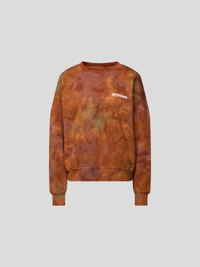 SPRWMN Sweatshirt im Batik-Look Terrakotta 2