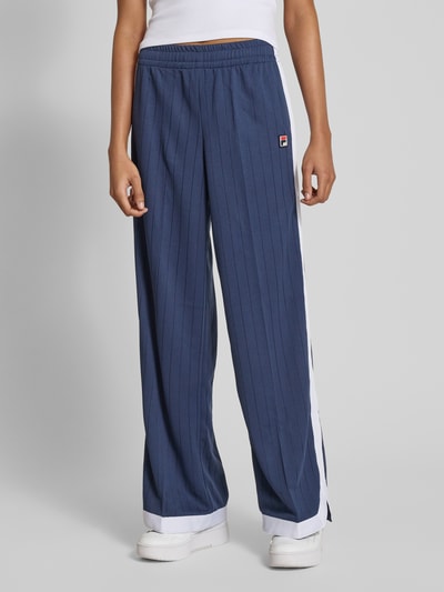 FILA Straight Leg Trackpants mit Logo-Badge Modell 'LORCE' Dunkelblau 4
