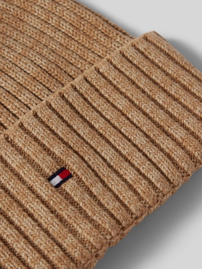 Tommy Hilfiger Beanie mit Label-Stitching Beige Melange 2