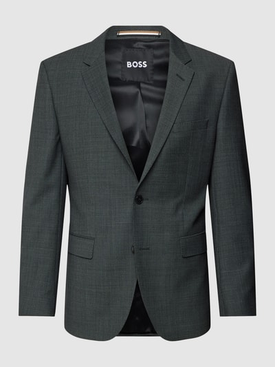 BOSS 2-knoops colbert met all-over motief, model 'Jaspert' Antraciet - 2