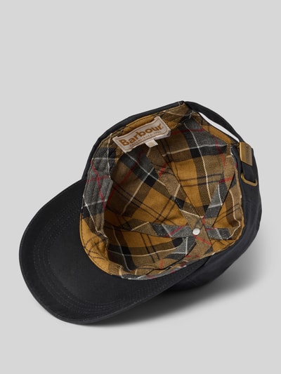 Barbour Basecap aus gewachster Baumwolle Dunkelblau 3