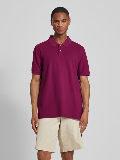 Fynch-Hatton Poloshirt mit Logo-Stitching Bordeaux 4