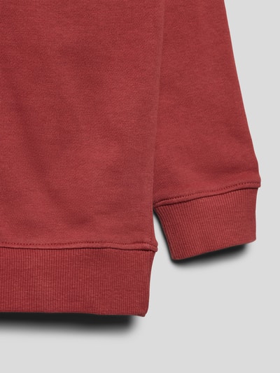 Mango Sweatshirt mit Statement-Print Modell 'northern' Rot 2