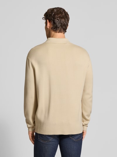 SELECTED HOMME Relaxed Fit Strickpullover aus Viskose-Mix Modell 'TELLER' Beige 5