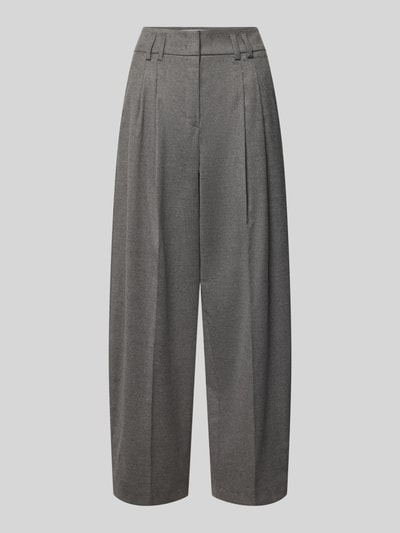 Raffaello Rossi Regular Fit Weite Hose mit Viskose-Woll-Anteil Modell 'MAYLA 6/8' Mittelgrau Melange 1