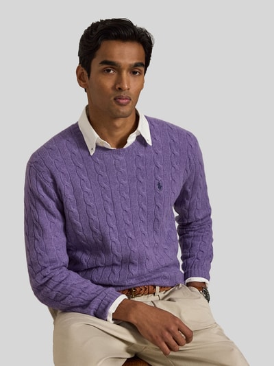 Polo Ralph Lauren Regular Fit Pullover aus Woll-Kaschmir-Mix Lila 6