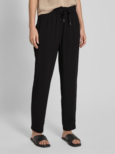 Zero Stoffhose aus Viskose mit elastischem Bund BLACK 4