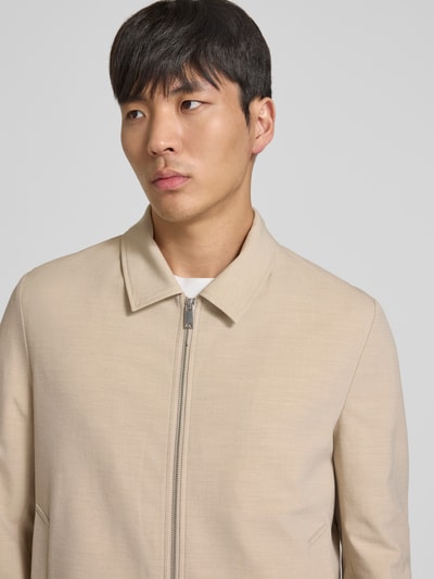 CG – CLUB of GENTS Jacke mit Zweiwege-Reißverschluss und Eingrifftaschen Beige Melange 3