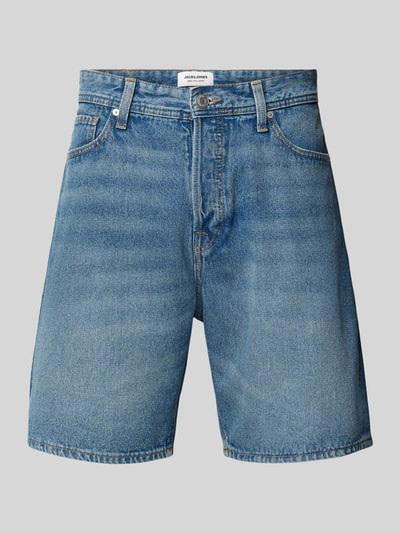 Produktfoto, Loose Fit Jeansshorts mit Eingrifftaschen Modell 'TONY' von Jack & Jones in blauem Used-Look aus reiner Baumwolle, Herren
