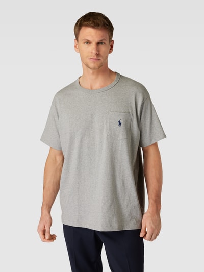 Polo Ralph Lauren T-shirt met borstzak Middengrijs - 4
