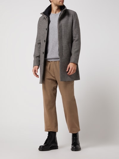 Christian Berg Men Pullover aus Woll-Kaschmir-Mix Mittelgrau meliert 1