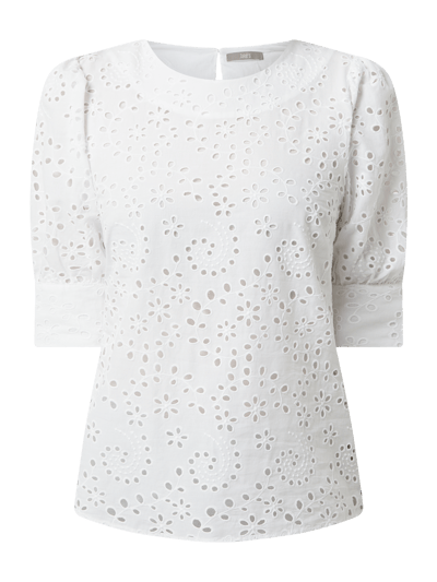 Jake*s Collection Blusenshirt aus Baumwolle Weiss 2