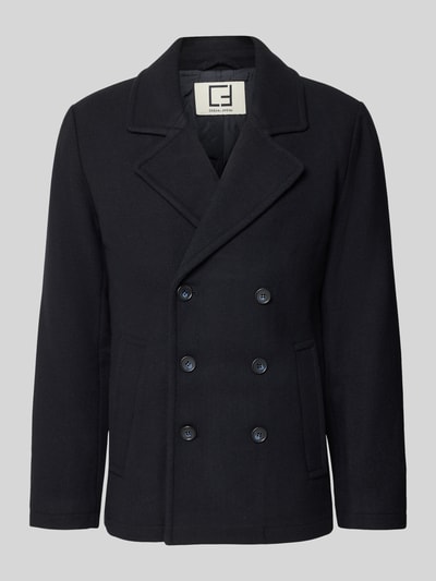 Productfoto, Regular Fit Jacke aus Woll-Mix Modell 'METS' van Casual Friday, zwart, reverskraag, lange mouwen, steekzakken, knoopsluiting, gladde textuur