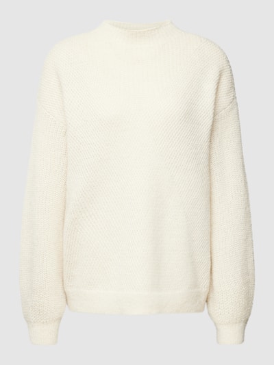 Only Gebreide pullover met structuurmotief, model 'ALISA' Offwhite - 2