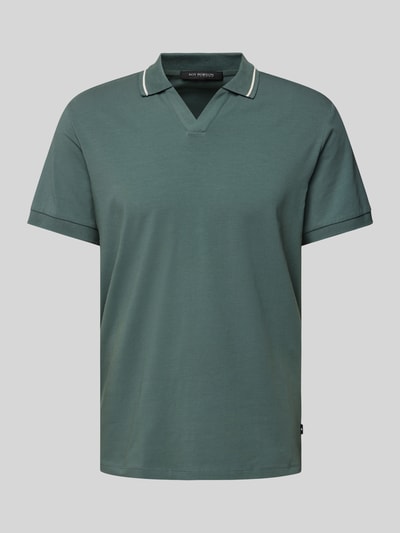 Roy Robson Regular fit poloshirt met contraststrepen Lindegroen - 2