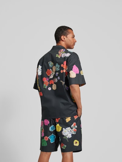 Marni Freizeithemd mit floralem Muster Black 4