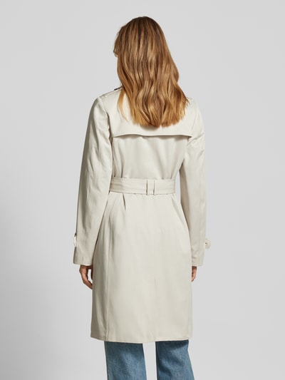 Jake*s Casual Trenchcoat met tailleriem Offwhite - 5