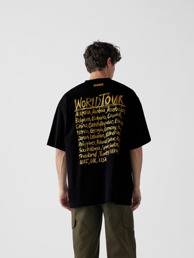 VETEMENTS Oversized T-Shirt mit Prints Schwarz 5