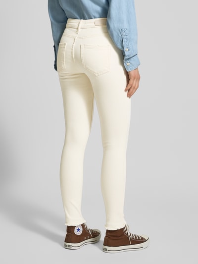 Only Skinny Fit Jeans mit Baumwoll-Anteil Modell 'BLUSH' Ecru 5