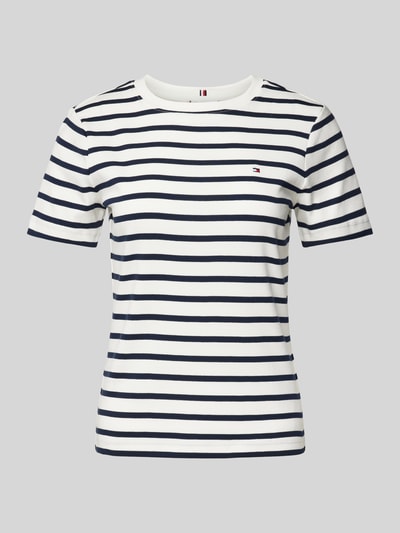 Tommy Hilfiger Slim fit T-shirt met labeldetail Marineblauw - 2