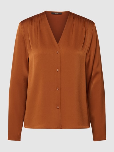 Windsor Overhemdblouse met V-hals Cognac - 2