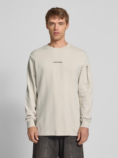 G-Star Raw Sweatshirt met ritszak op de mouw Offwhite - 4