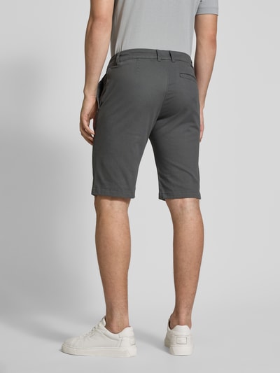 Tom Tailor Szorty chinosy o kroju slim fit z mieszanki bawełny Średnioszary 5