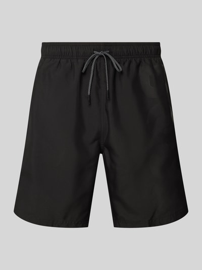 BOSS Regular Fit Badeshorts mit Label-Print Modell 'Orca' Black 1