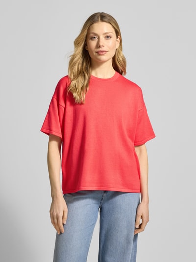 ICHI Relaxed Fit Shirt aus Viskose-Mix Modell 'LULS' Neon Pink 4