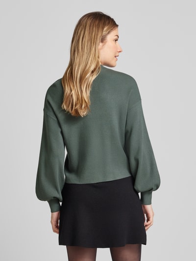 Vero Moda Pullover met extra brede schouders, model 'NANCY' Rietgroen - 5