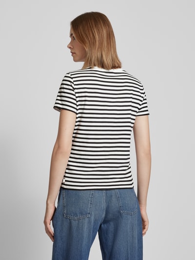 Tom Tailor Denim Boxy fit T-shirt en streepmotief Zwart - 5