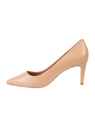 Tommy Hilfiger Pumps aus Leder mit Pfennigabsatz Sand 4