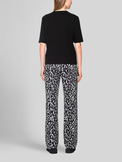 Marc Cain T-Shirt mit Perlketten-Motiv-Print Black 5