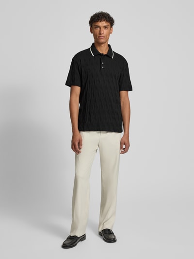 HUGO Regular Fit Poloshirt aus reiner Baumwolle Modell 'DUNIK' Black 1